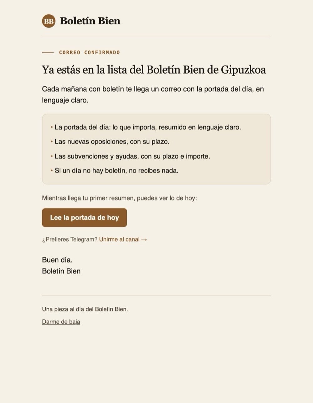 Welcome email render