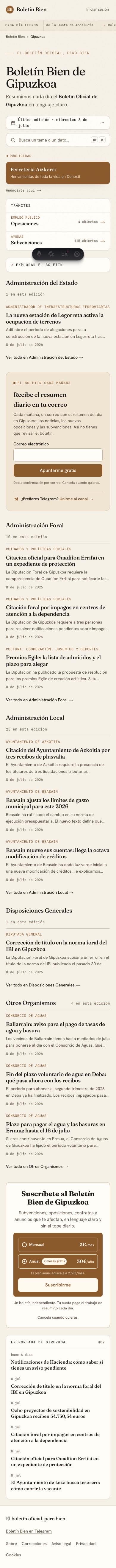 Portada on mobile